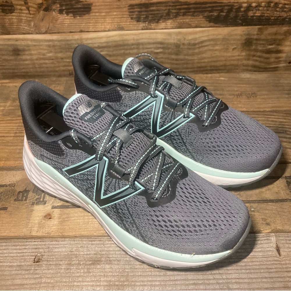 New Balance Women’s Fresh Foam Evare V1 Running Shoes Grey Teal Coral sz 7